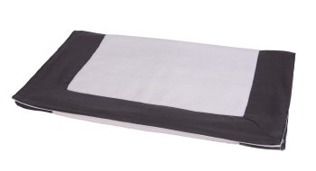 TAPIS DE BAIN 50X90CM 0,462KG BLANC ANTRACITE COTON