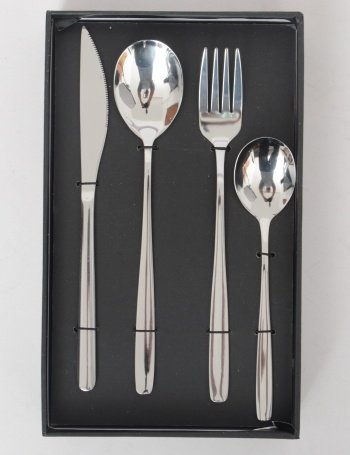 YF2000  16PCS 0,754KG SILVER STAINLESS STEEL