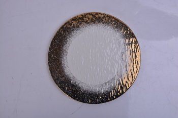 5804 PLAT 20,5CM 0,573KG DORE BLANC GRES