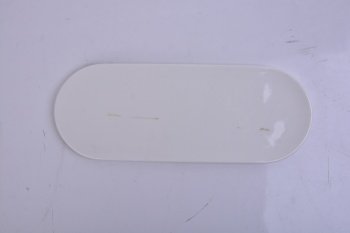 2830 PLAT OVAL 24X9CM 0,203KG BLANC GRES