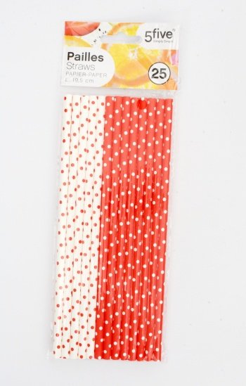 150026A 20 cm 0,035 KG BLANC ROUGE PLASTIQUE