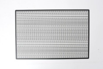 162073  45 30 CM 0.083 KG BLANC NOIR PLASTIQUE