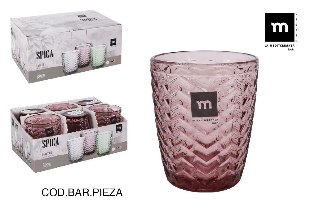 832CXP01 7,5X10CM 0,285KG MAUVE  VERRE