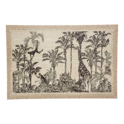 168879H  45X30CM 0,083KG BEIGE NOIR PLASTIQUE