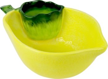 9087  SALADIERE 25 X 16 CM 0.688 KG JAUNE CERAMIQUE