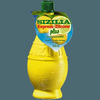 2597446 EXPRESS CITRONE  12.5 CM 0.115 KG 100ML JAUNE PLASTIQUE