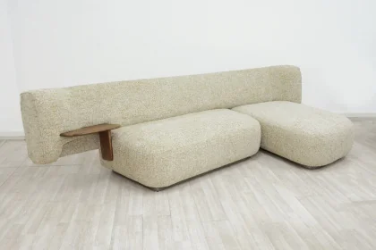 3823 FAUTEUIL 324X160X80CM BEIGE TOILE