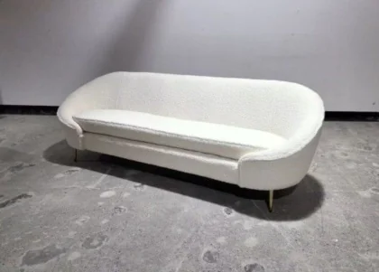 Bank-Florida-schaap-wit  FAUTEUIL 238X80X80CM 37KG BLANC BOUCLETTE