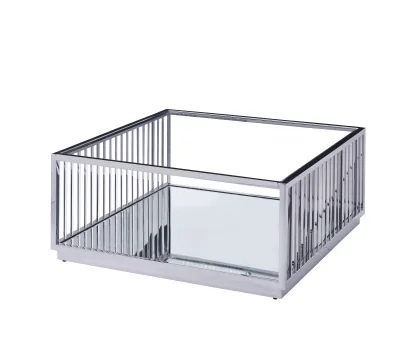 CS-1054  100X100X45CM 49,5KG ARGENTE METAL VERRE