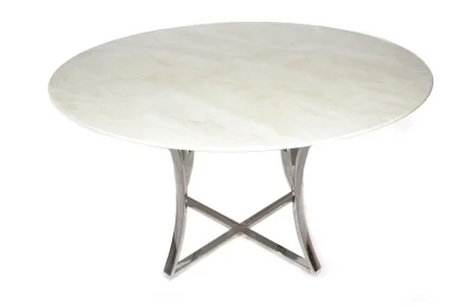 DT-1191 TABLE 130X75CM BEIGE MERBRE METAL