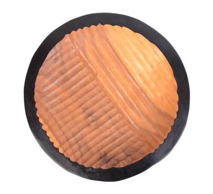 PLAT 50CM MARRON NOIR BOIS