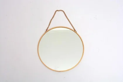 141198A 20 CM 0.210 KG DORE  VERRE METAL