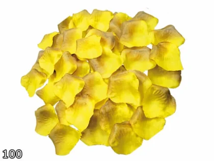 RB-17  FEUIL DE ROSE 100 FEUIL 0.015 G JAUNE PLASTIQUE