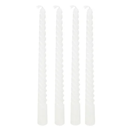 207036A BOUGIE H25CMX4 0,173KG BLANC CIRE