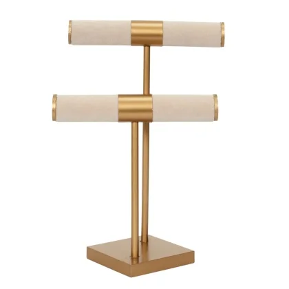 HD2287 PORTE BIJOUX 31X21CM 0,378KG DORE METAL